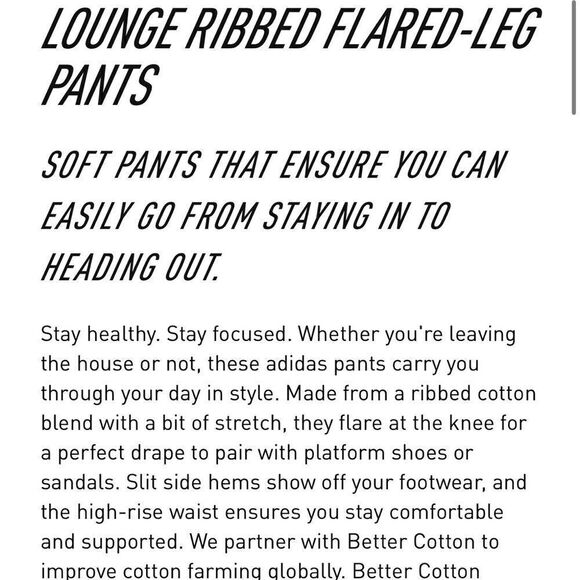 Lounge Ribbed Flared Pants - Picture 6 of 10
